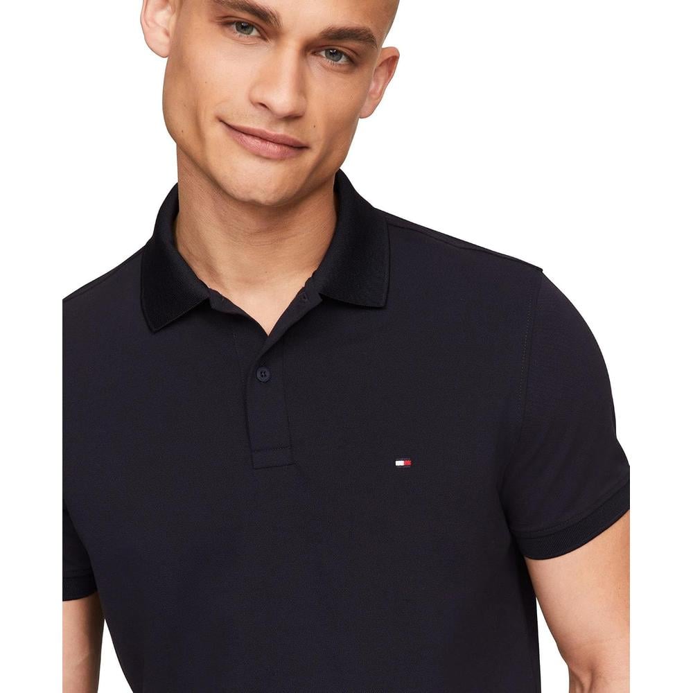 POLO PARA HOMBRE TOMMY HILFIGER CLASSIC FIT MANGA CORTA AZUL CIELO OSCURO - 2