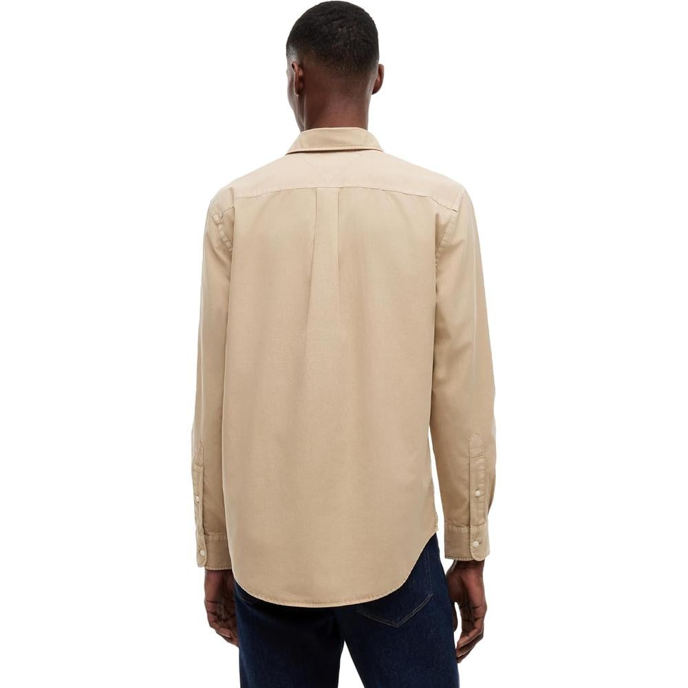 CAMISA PARA HOMBRE TOMMY HILFIGER REGULAR FIT MANGA LARGA MADERA DE SÁNDALO - 3