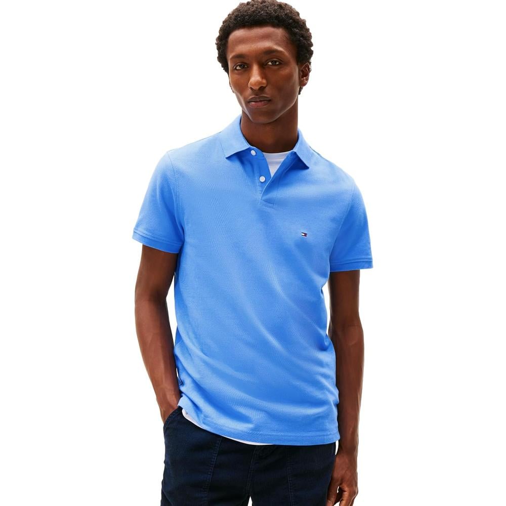 POLO PARA HOMBRE TOMMY HILFIGER 1985 REGULAR FIT MANGA CORTA AZUL ENCANTO - 1