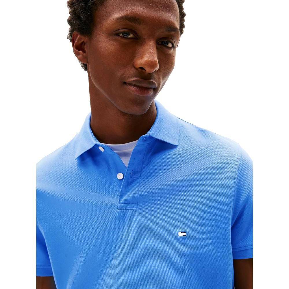 POLO PARA HOMBRE TOMMY HILFIGER 1985 REGULAR FIT MANGA CORTA AZUL ENCANTO - 2