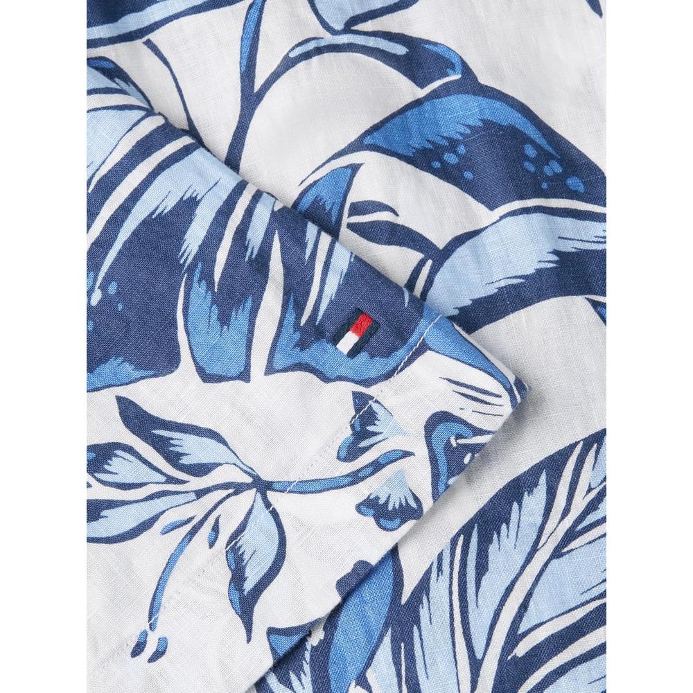 CAMISA PARA HOMBRE TOMMY HILFIGER MANGA CORTA LINO REGULAR FIT MULTICOLOR - 5