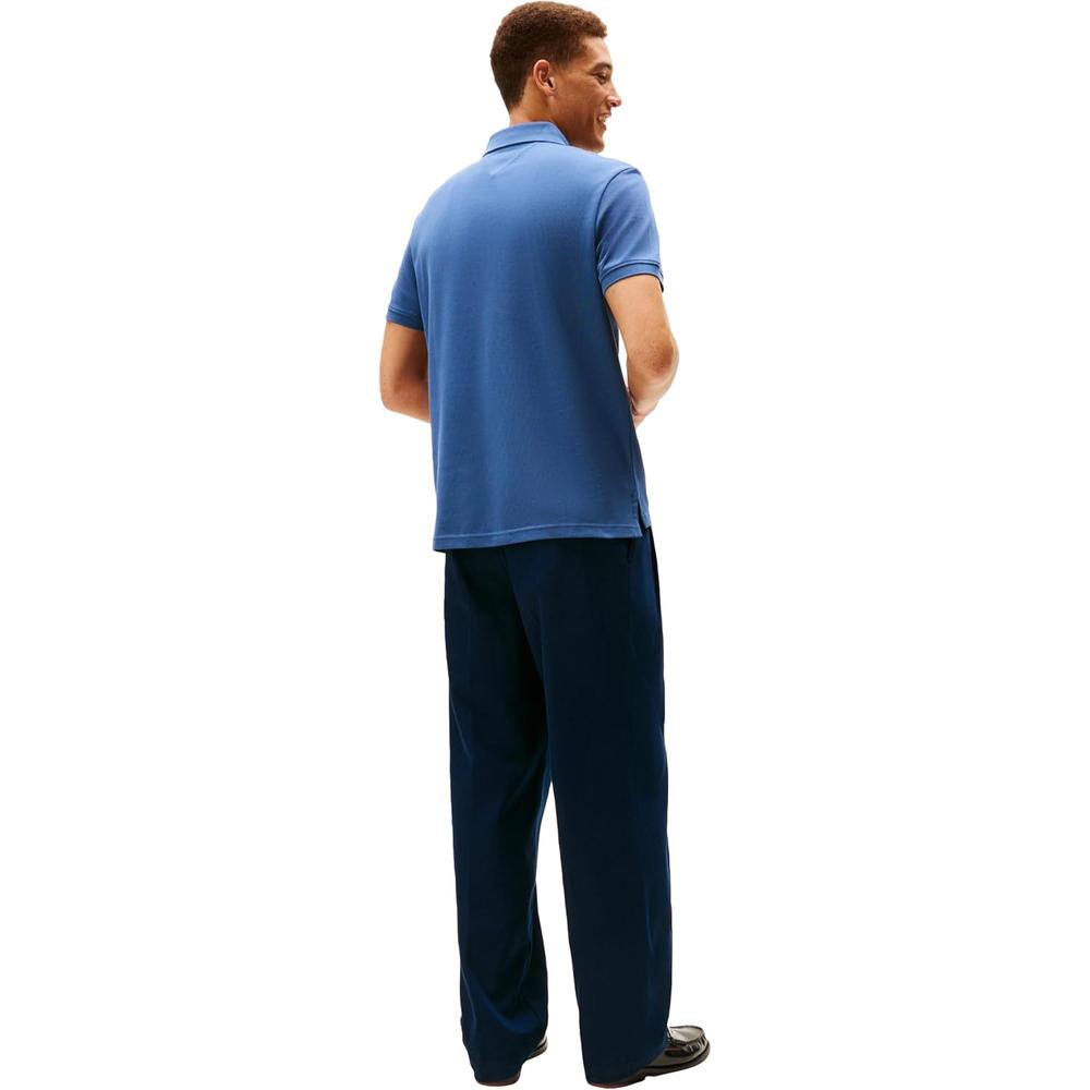 POLO PARA HOMBRE TOMMY HILFIGER REGULAR FIT MANGA CORTA AZUL MAR EGEO - 4