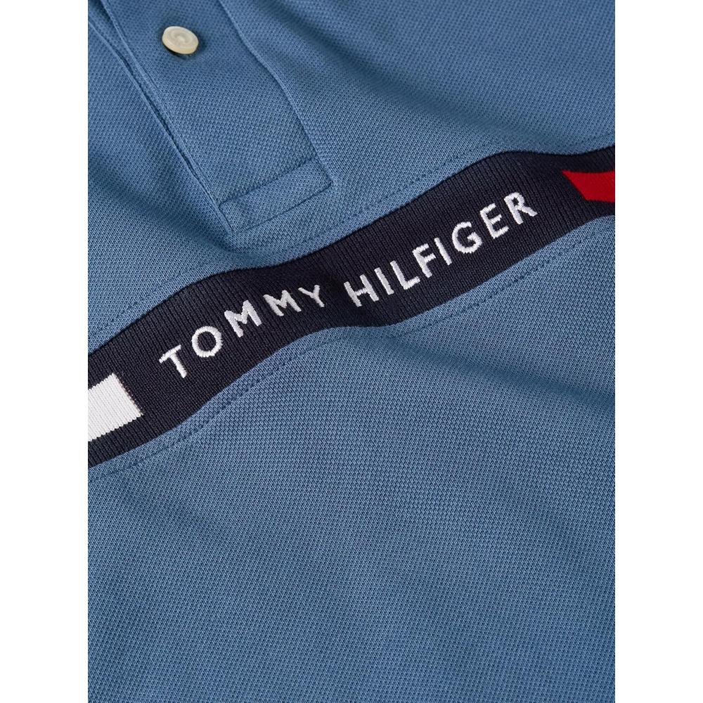 POLO PARA HOMBRE TOMMY HILFIGER REGULAR FIT MANGA CORTA AZUL MAR EGEO - 5