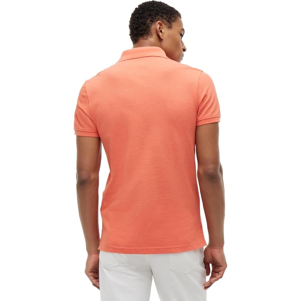 POLO PARA HOMBRE TOMMY HILFIGER 1985 SLIM FIT MANGA CORTA NARANJA BRILLANTE JASPEADO - 4