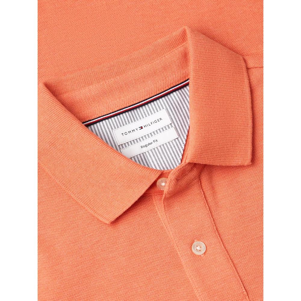 POLO PARA HOMBRE TOMMY HILFIGER 1985 SLIM FIT MANGA CORTA NARANJA BRILLANTE JASPEADO - 5