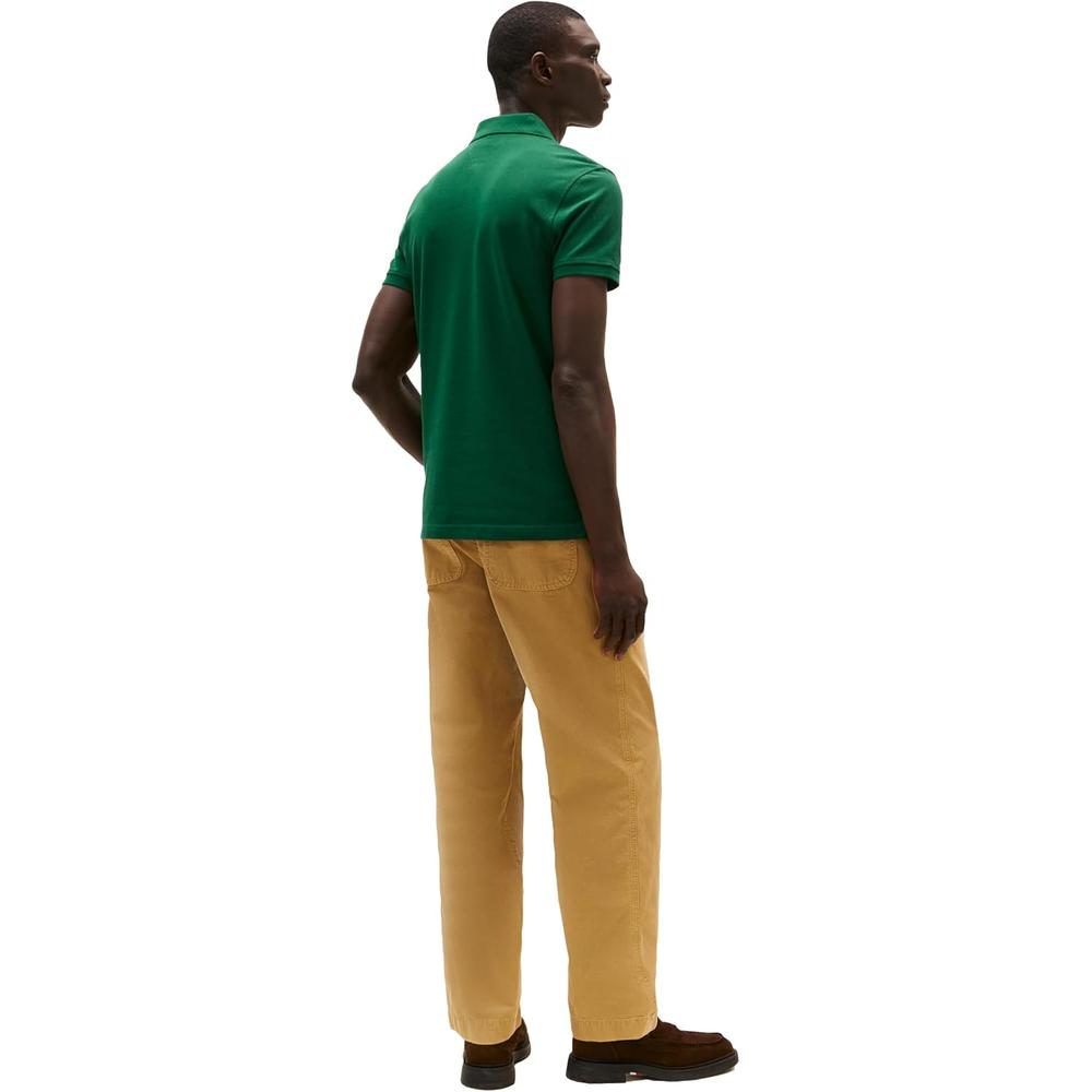 POLO PARA HOMBRE TOMMY HILFIGER 1985 SLIM FIT MANGA CORTA VERDE ORNAMENTAL - 4