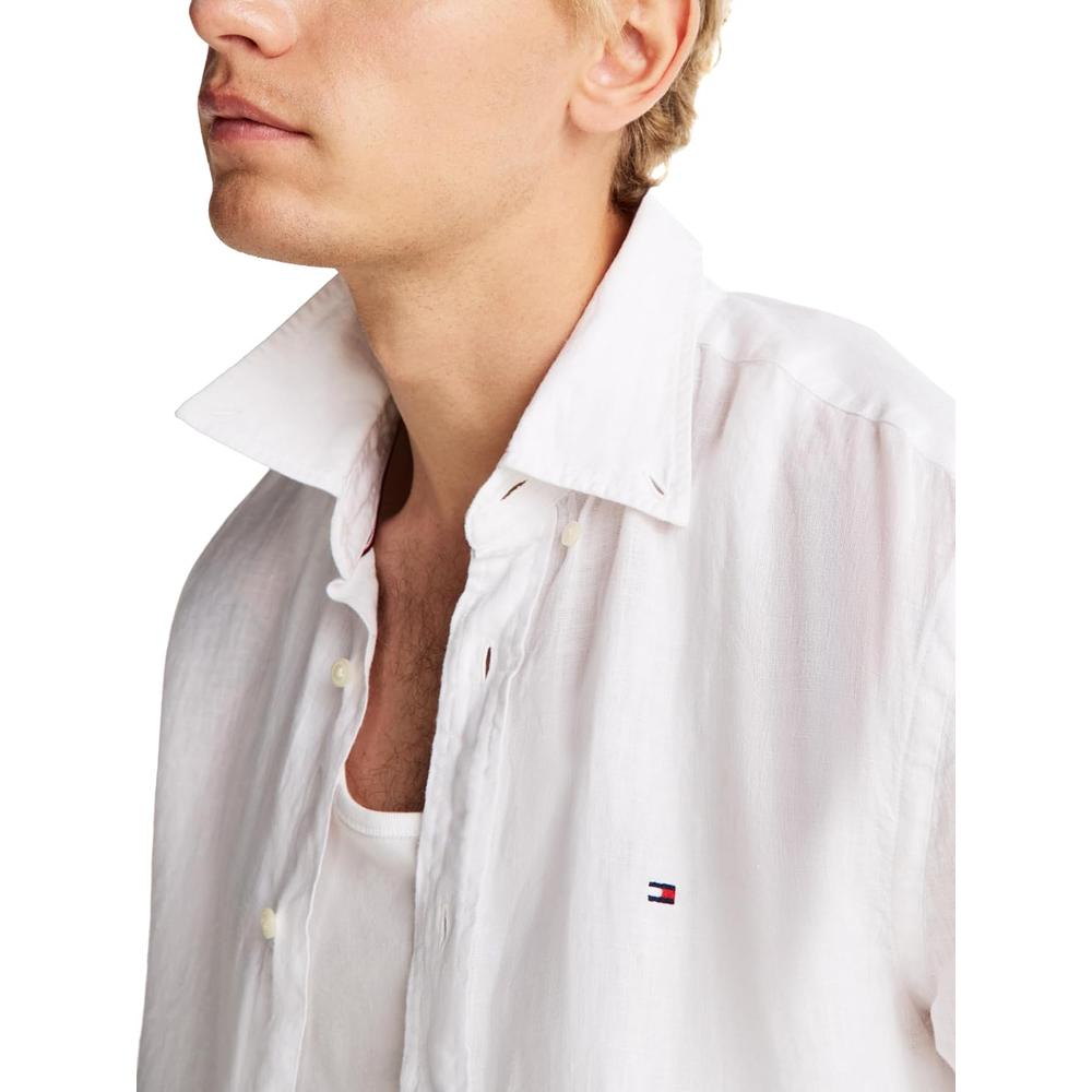 CAMISA PARA HOMBRE TOMMY HILFIGER REGULAR FIT MANGA LARGA BLANCO ÓPTICO - 2