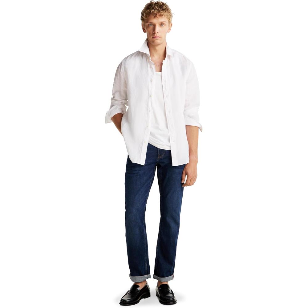 CAMISA PARA HOMBRE TOMMY HILFIGER REGULAR FIT MANGA LARGA BLANCO ÓPTICO - 3