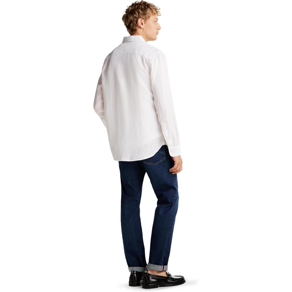 CAMISA PARA HOMBRE TOMMY HILFIGER REGULAR FIT MANGA LARGA BLANCO ÓPTICO - 4