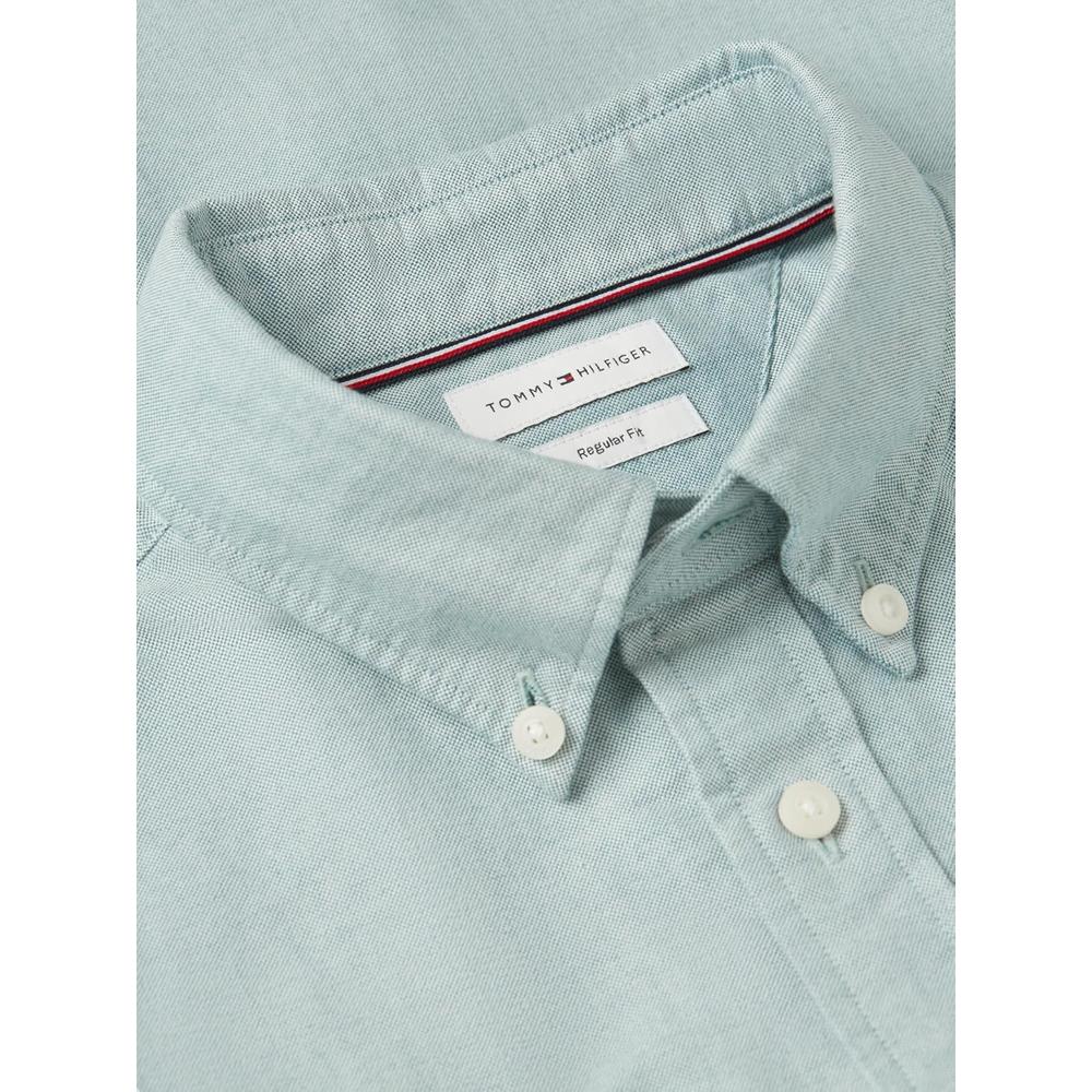 CAMISA PARA HOMBRE TOMMY HILFIGER REGULAR FIT MANGA CORTA VERDE ORNAMENTAL - 2