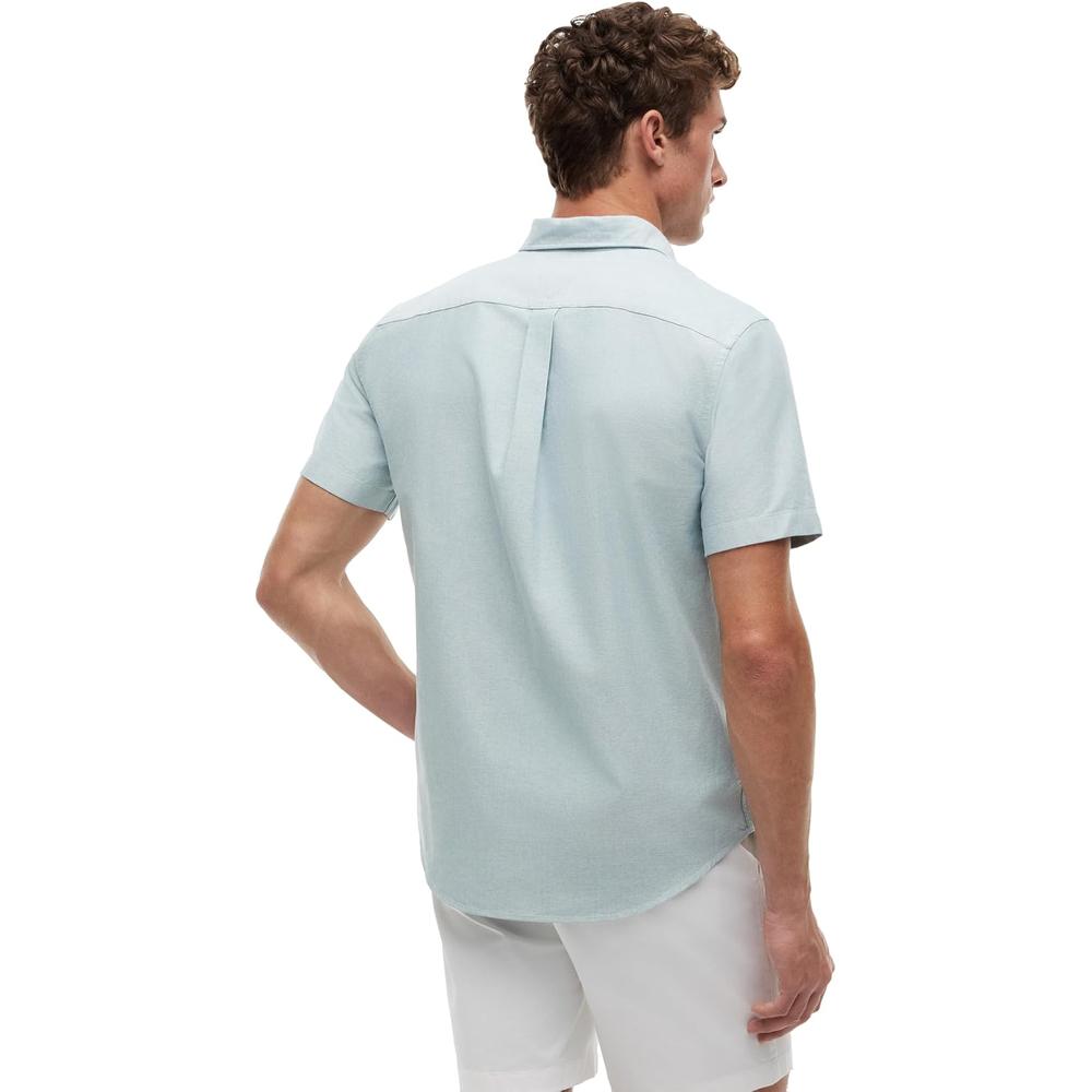 CAMISA PARA HOMBRE TOMMY HILFIGER REGULAR FIT MANGA CORTA VERDE ORNAMENTAL - 3