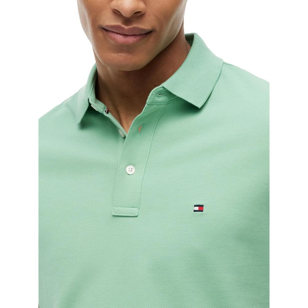 POLO PARA HOMBRE TOMMY HILFIGER 1985 SLIM FIT MANGA CORTA VERDE CÉSPED - 2