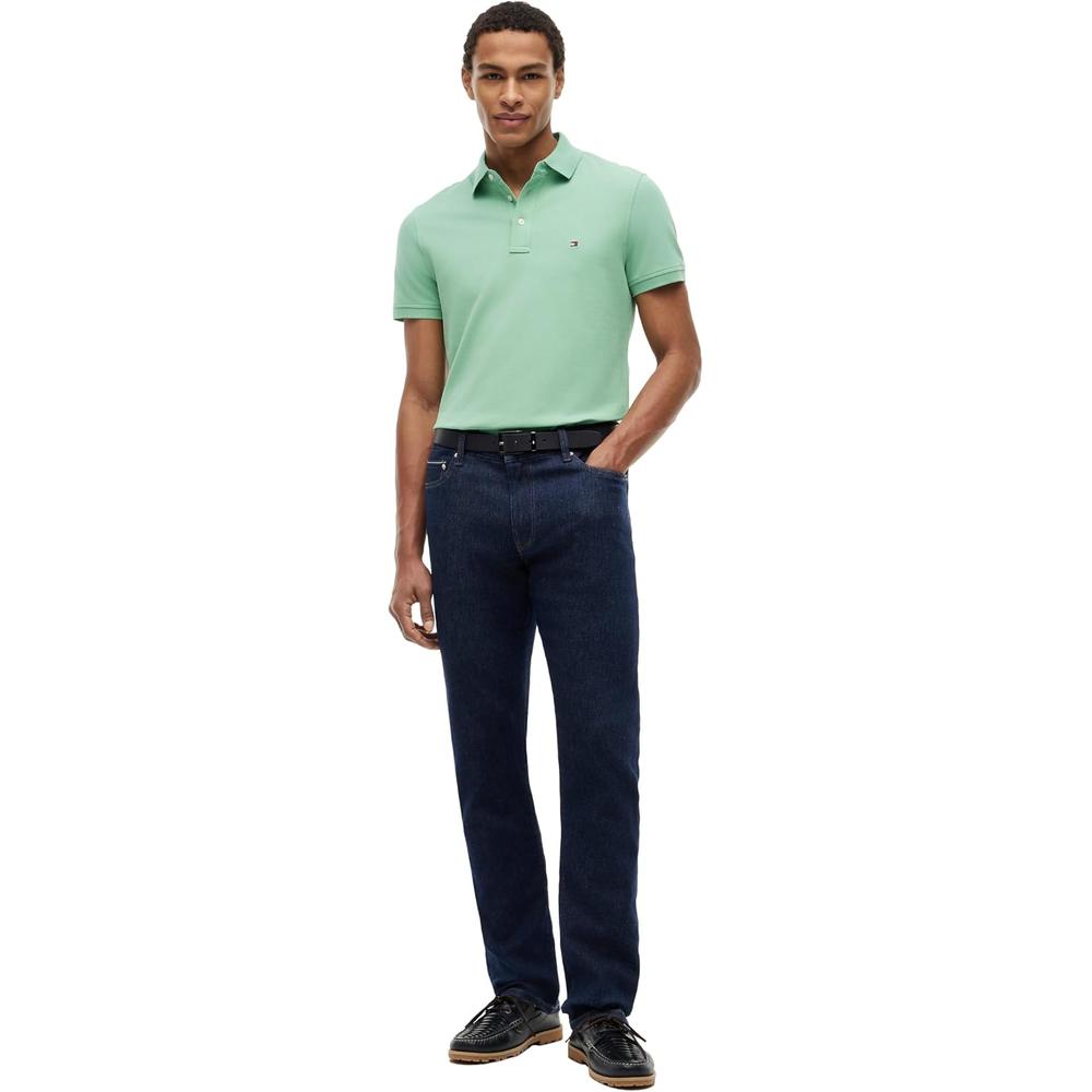 POLO PARA HOMBRE TOMMY HILFIGER 1985 SLIM FIT MANGA CORTA VERDE CÉSPED - 3