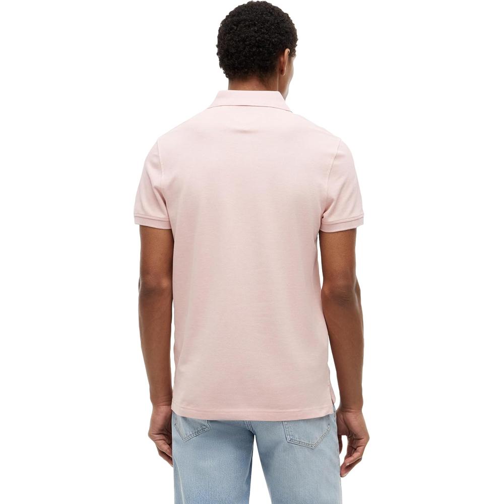 POLO PARA HOMBRE TOMMY HILFIGER 1985 REGULAR FIT MANGA CORTA ROSA PÁLIDO JASPEADO - 4