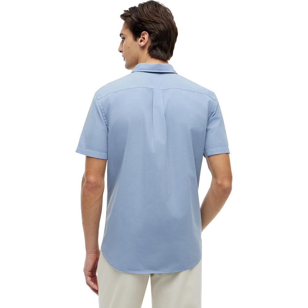 CAMISA PARA HOMBRE TOMMY HILFIGER REGULAR FIT MANGA CORTA AZUL VIVO - 4