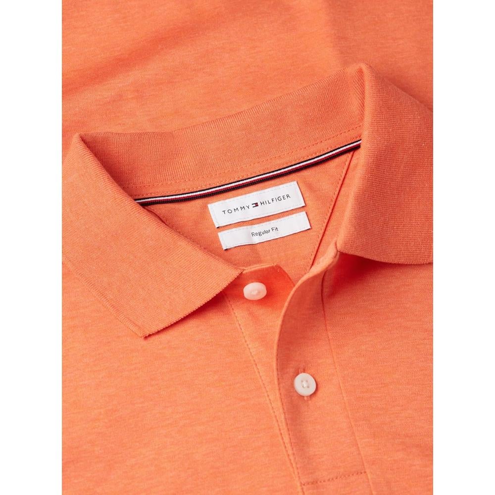 POLO PARA HOMBRE TOMMY HILFIGER REGULAR FIT MANGA CORTA NARANJA BRILLANTE JASPEADO - 5