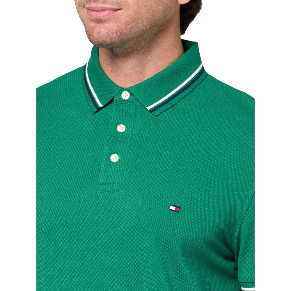 POLO PARA HOMBRE TOMMY HILFIGER SLIM FIT MANGA CORTA VERDE - 3
