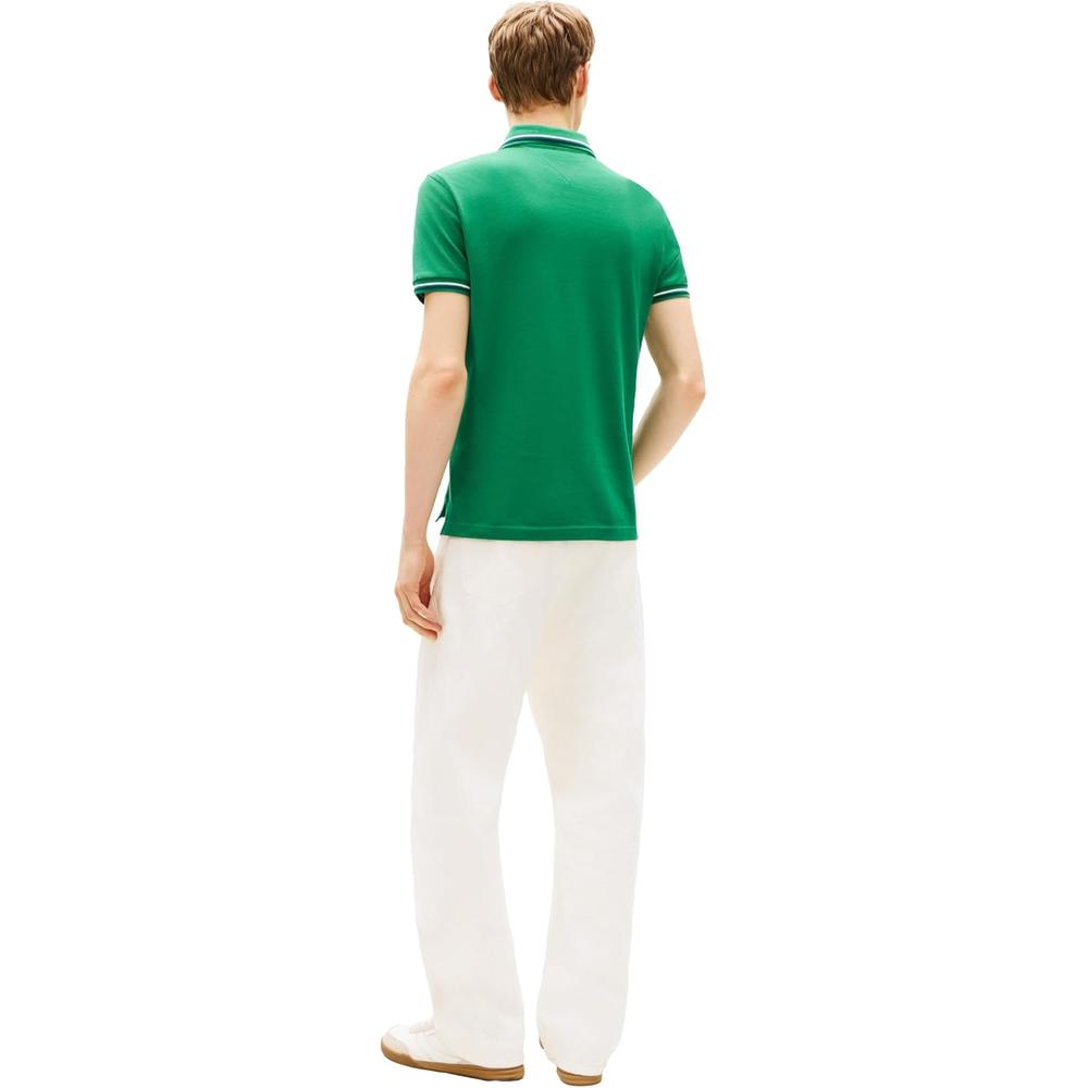 POLO PARA HOMBRE TOMMY HILFIGER SLIM FIT MANGA CORTA VERDE - 5