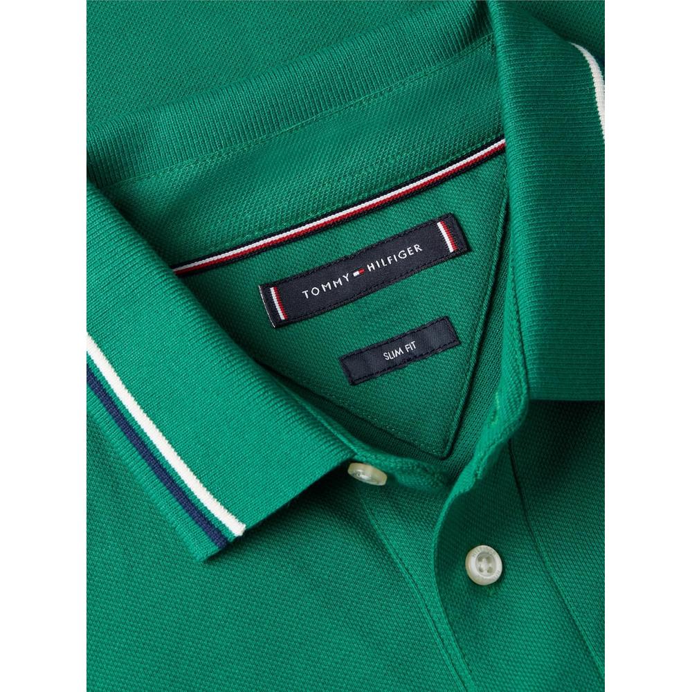 POLO PARA HOMBRE TOMMY HILFIGER SLIM FIT MANGA CORTA VERDE - 6