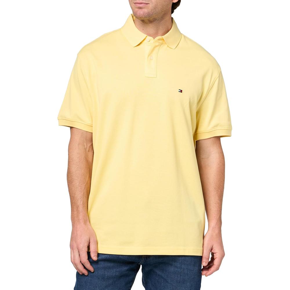 POLO PARA HOMBRE TOMMY HILFIGER CLASSIC FIT MANGA CORTA AMARILLO CITRONELLA - 1