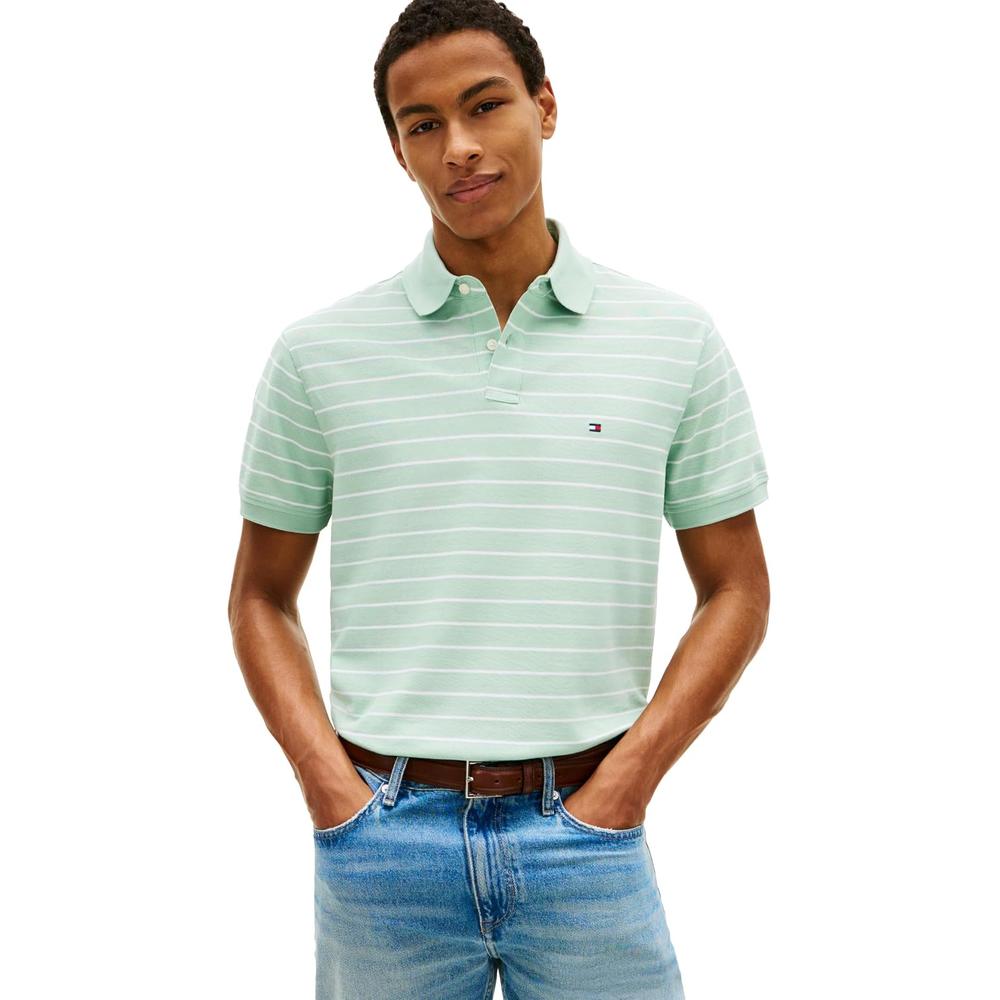 POLO PARA HOMBRE TOMMY HILFIGER CLASSIC FIT MANGA CORTA MULTICOLOR - 1