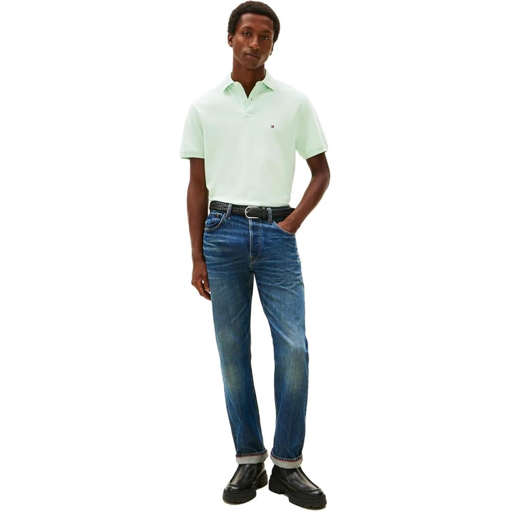 POLO PARA HOMBRE TOMMY HILFIGER CLASSIC FIT MANGA CORTA VERDE ÓPALO - 4