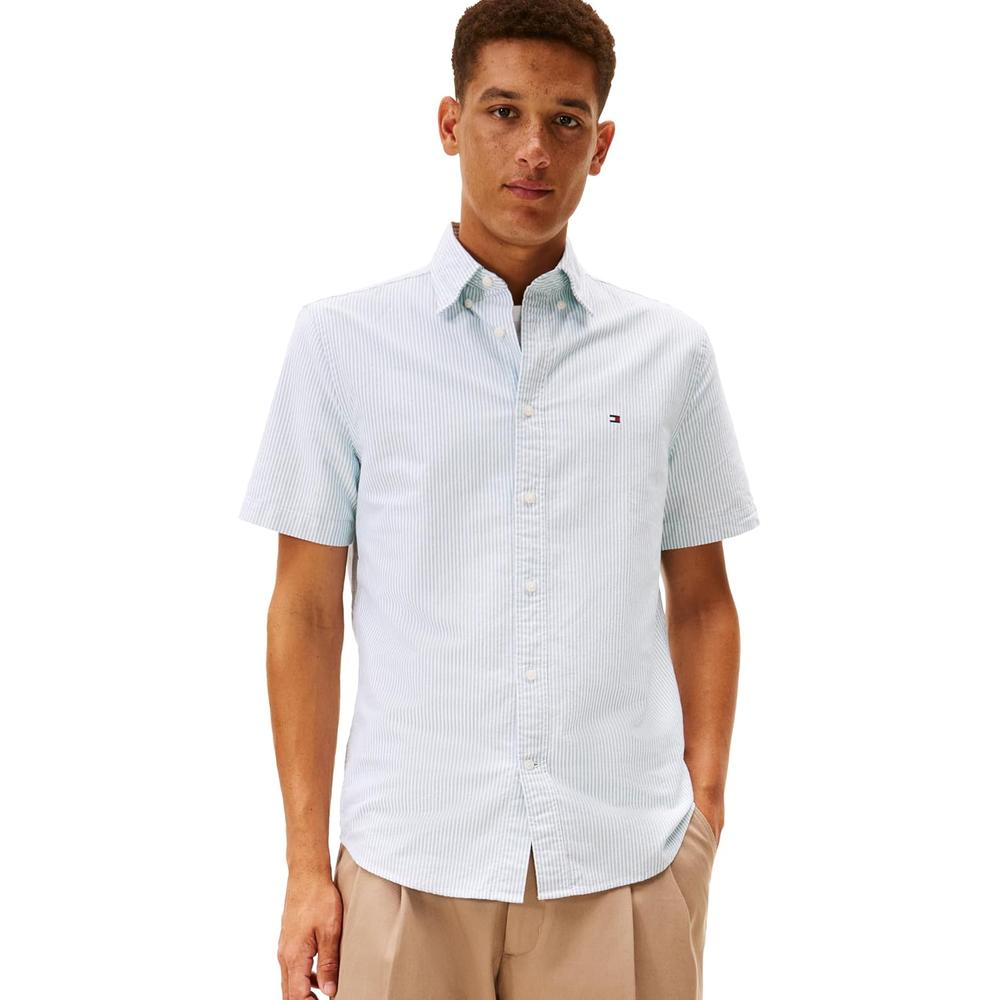 CAMISA PARA HOMBRE TOMMY HILFIGER REGULAR FIT MANGA CORTA MULTICOLOR - 1