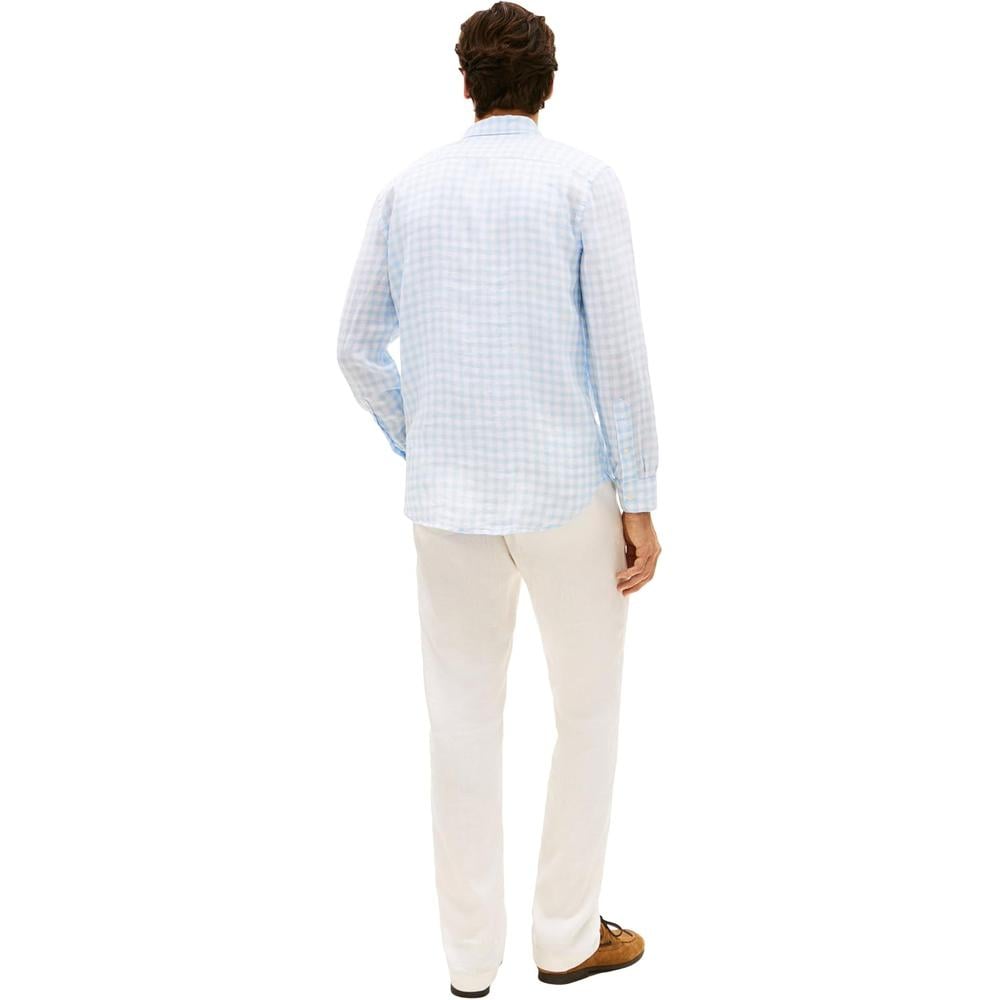 CAMISA PARA HOMBRE TOMMY HILFIGER REGULAR FIT MANGA LARGA AZUL DULCE - 5