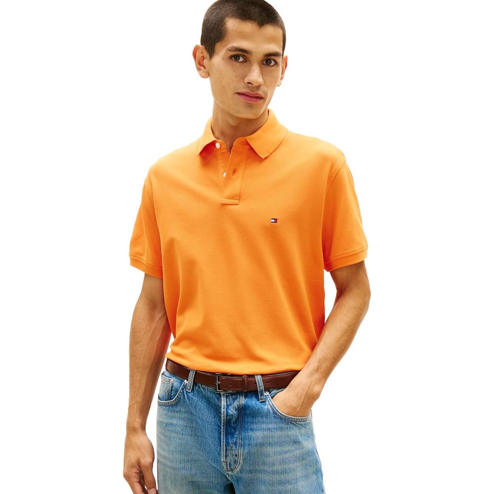POLO PARA HOMBRE TOMMY HILFIGER CLASSIC FIT MANGA CORTA NARANJA TULIPÁN - 1
