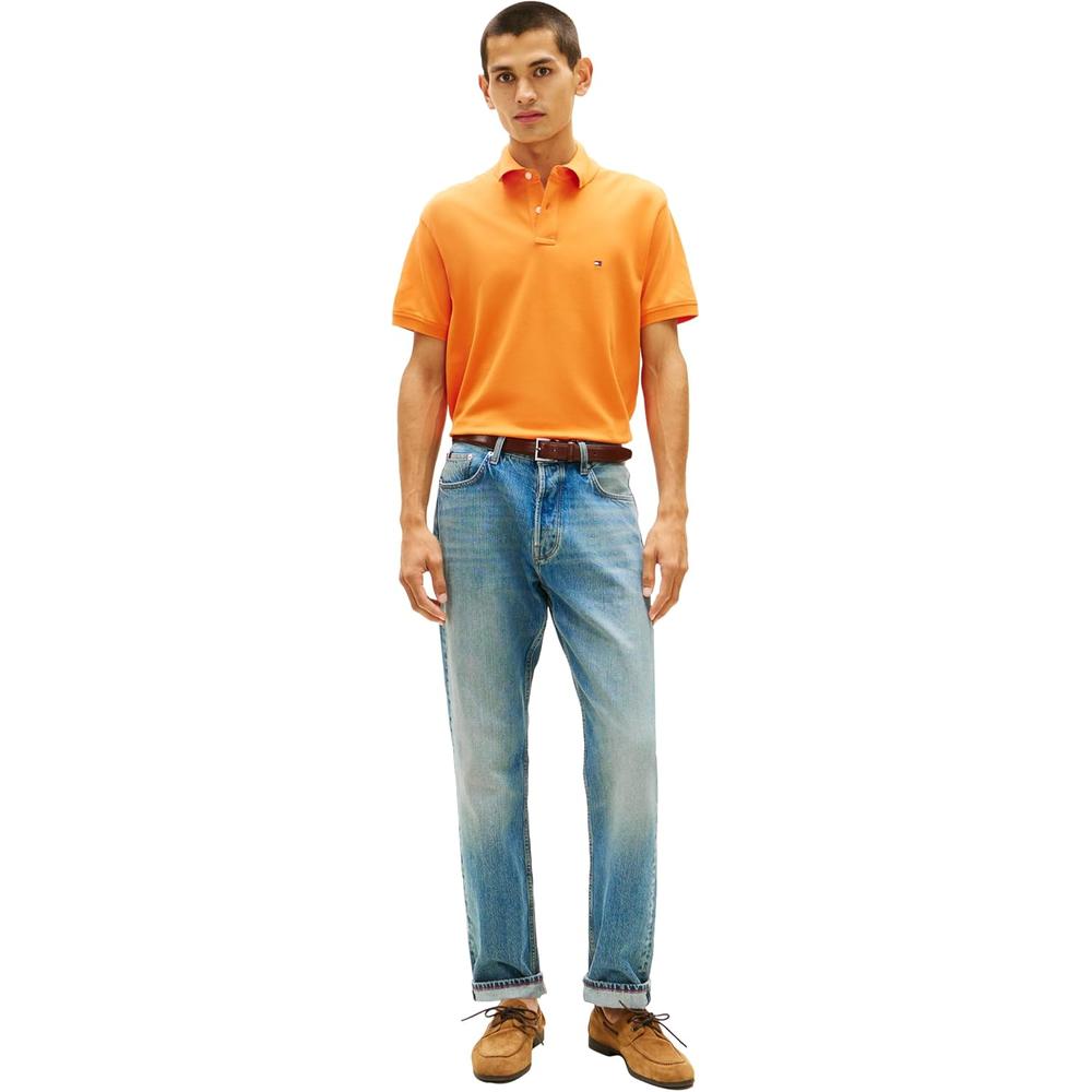 POLO PARA HOMBRE TOMMY HILFIGER CLASSIC FIT MANGA CORTA NARANJA TULIPÁN - 4