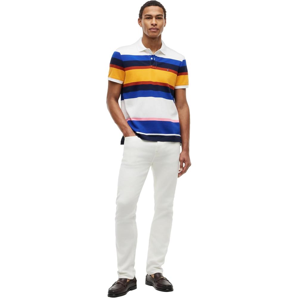 POLO PARA HOMBRE TOMMY HILFIGER 1985 REGULAR FIT MANGA CORTA MULTICOLOR - 3