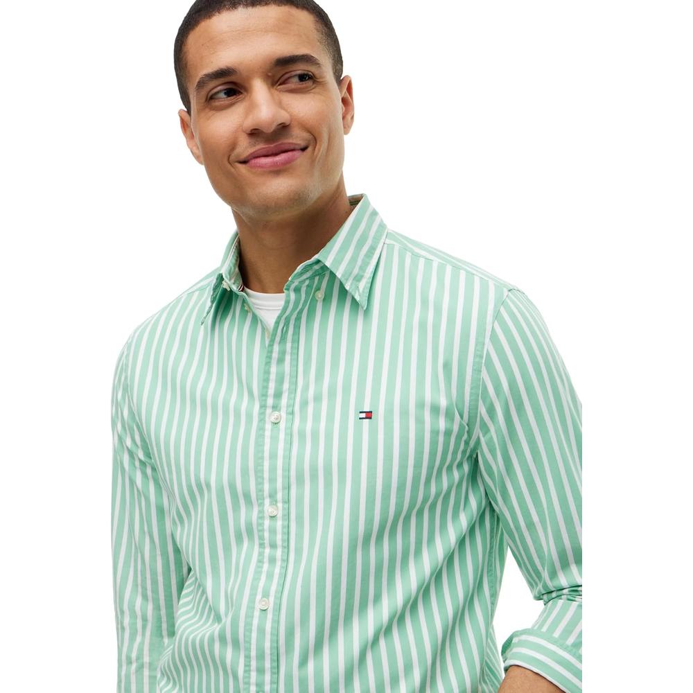 CAMISA PARA HOMBRE TOMMY HILFIGER REGULAR FIT MANGA LARGA VERDE CÉSPED - 2