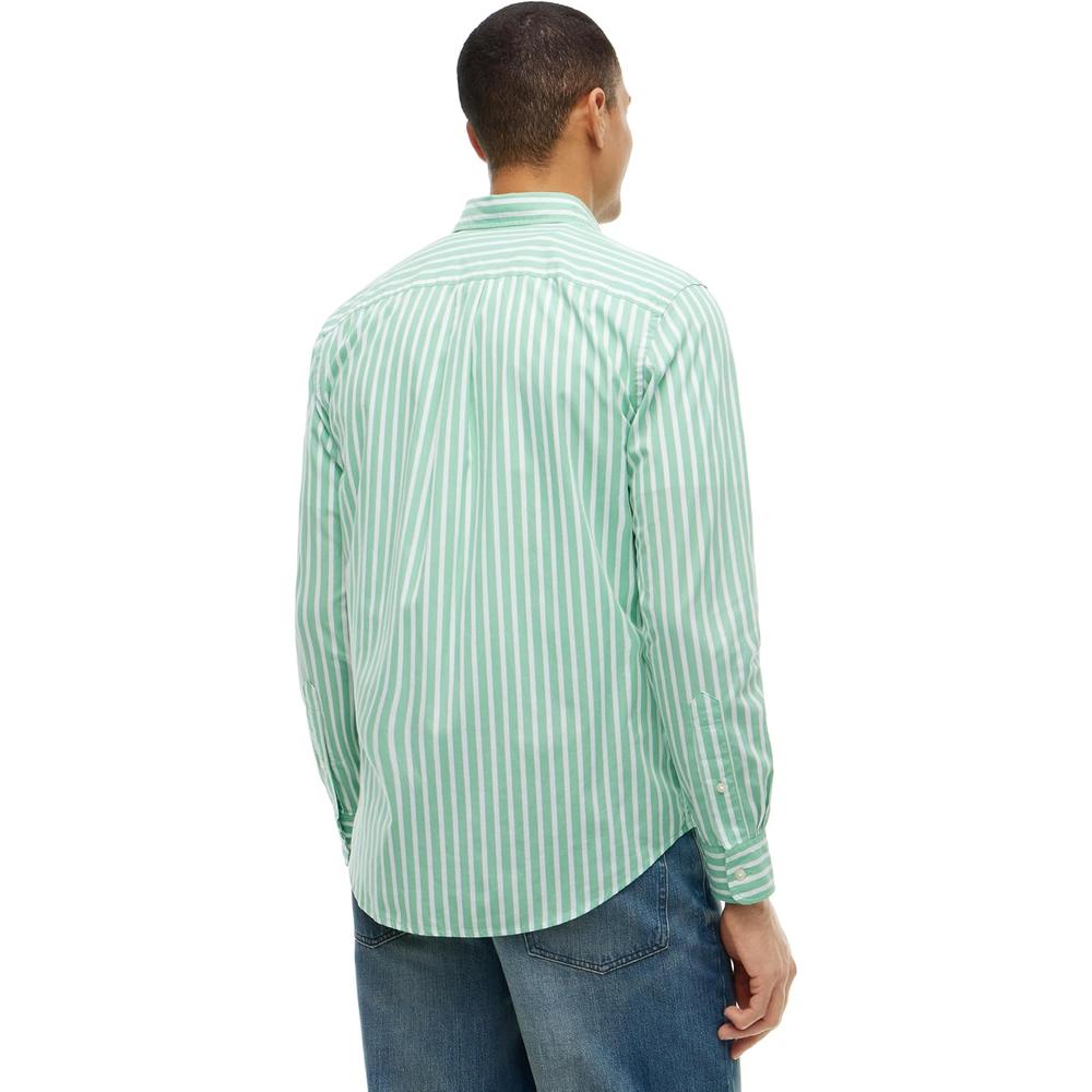 CAMISA PARA HOMBRE TOMMY HILFIGER REGULAR FIT MANGA LARGA VERDE CÉSPED - 4