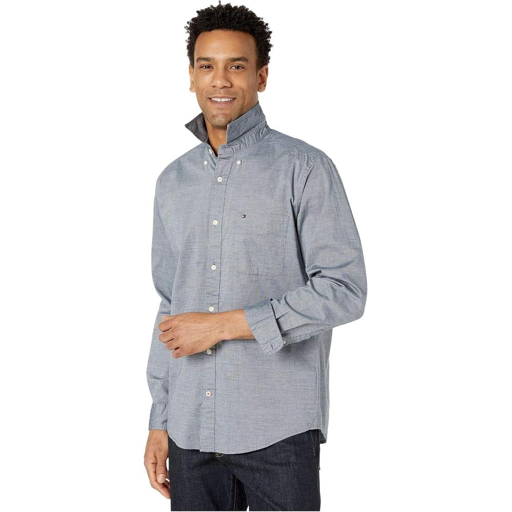 CAMISA PARA HOMBRE TOMMY HILFIGER TWAIN CLASSIC FIT MANGA LARGA - 4