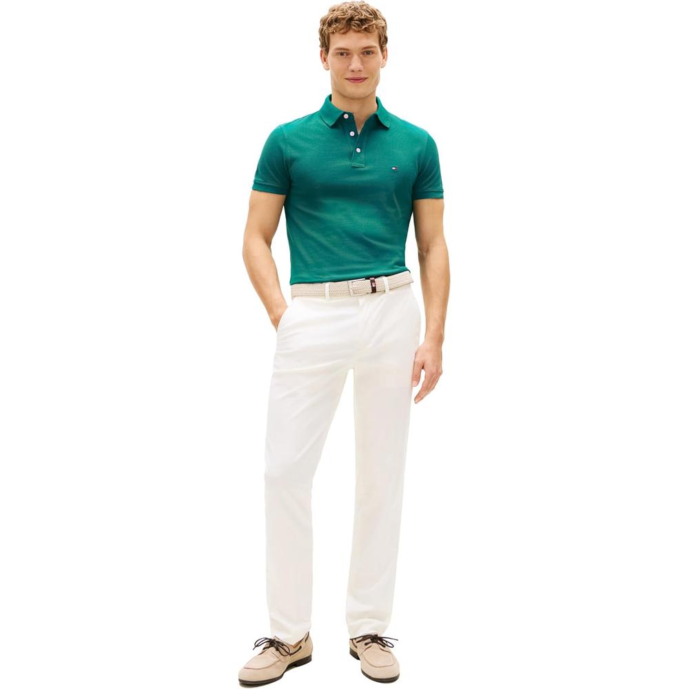 POLO PARA HOMBRE TOMMY HILFIGER 1985 SLIM FIT MANGA CORTA AZUL OCÉANO - 3