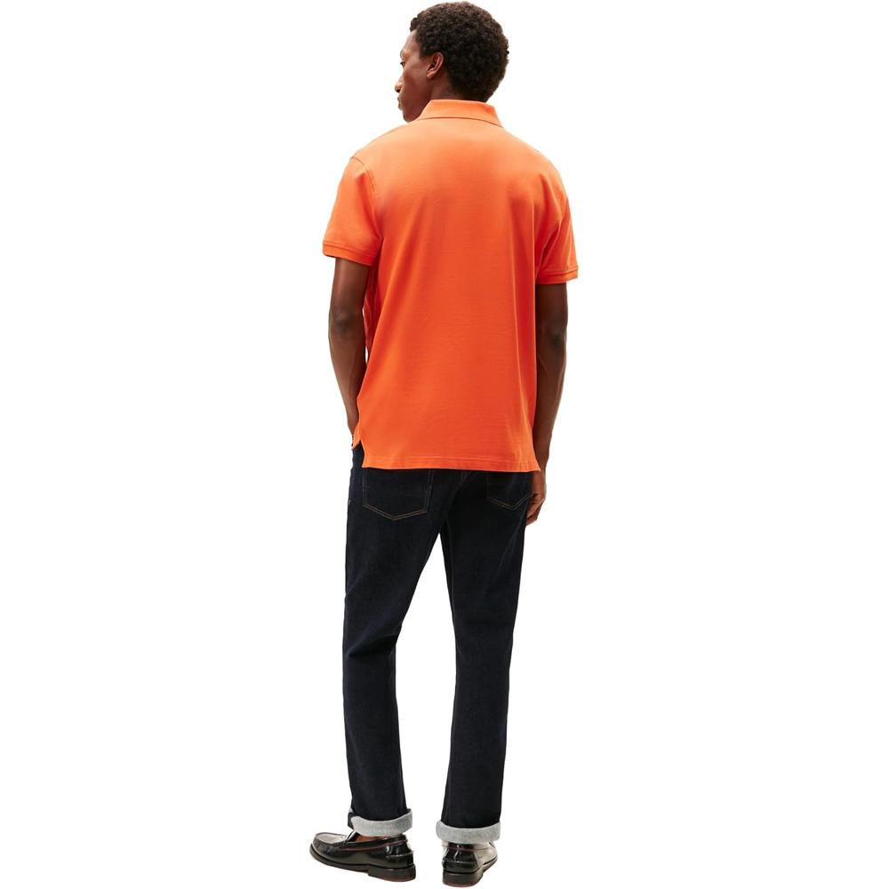 POLO PARA HOMBRE TOMMY HILFIGER CLASSIC FIT MANGA CORTA NARANJA BRILLANTE - 4