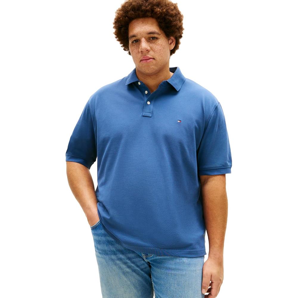 POLO PARA HOMBRE TOMMY HILFIGER 1985 REGULAR FIT MANGA CORTA AZUL EGEO - 1