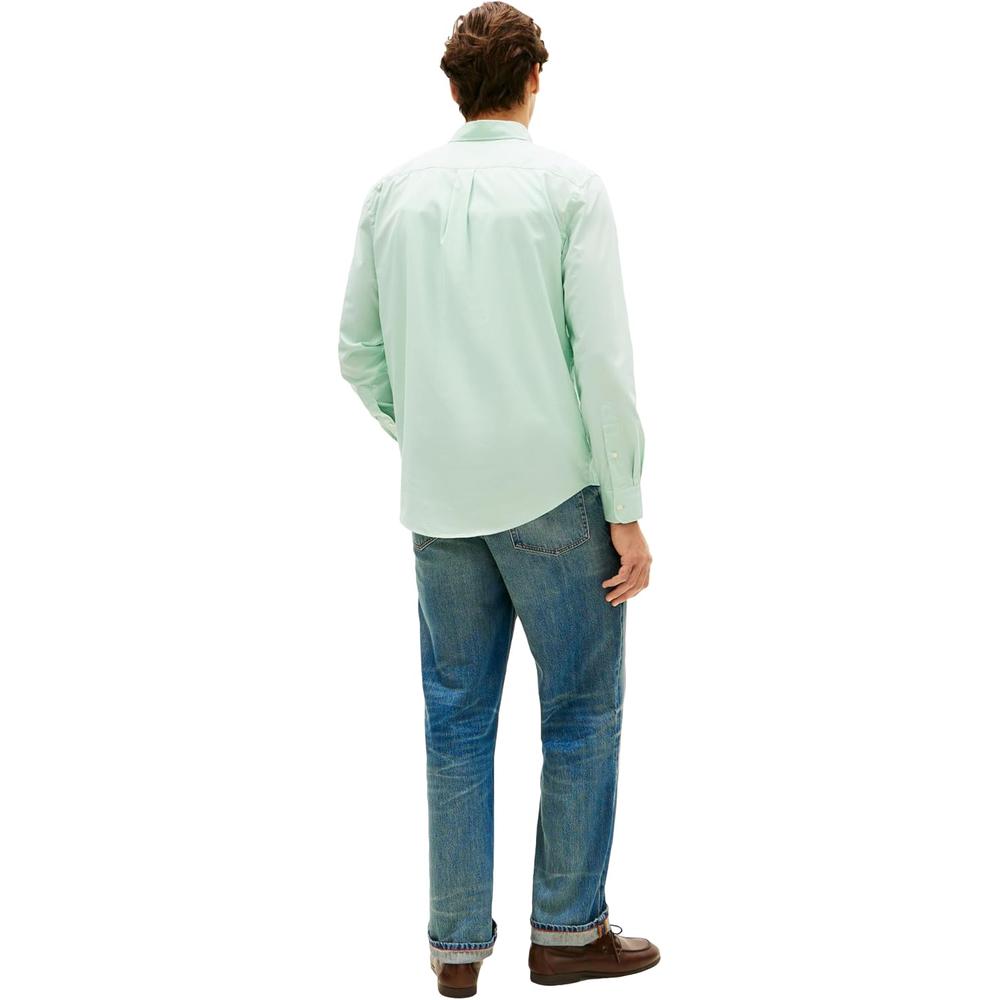 CAMISA PARA HOMBRE TOMMY HILFIGER REGULAR FIT MANGA LARGA VERDE MENTA - 4