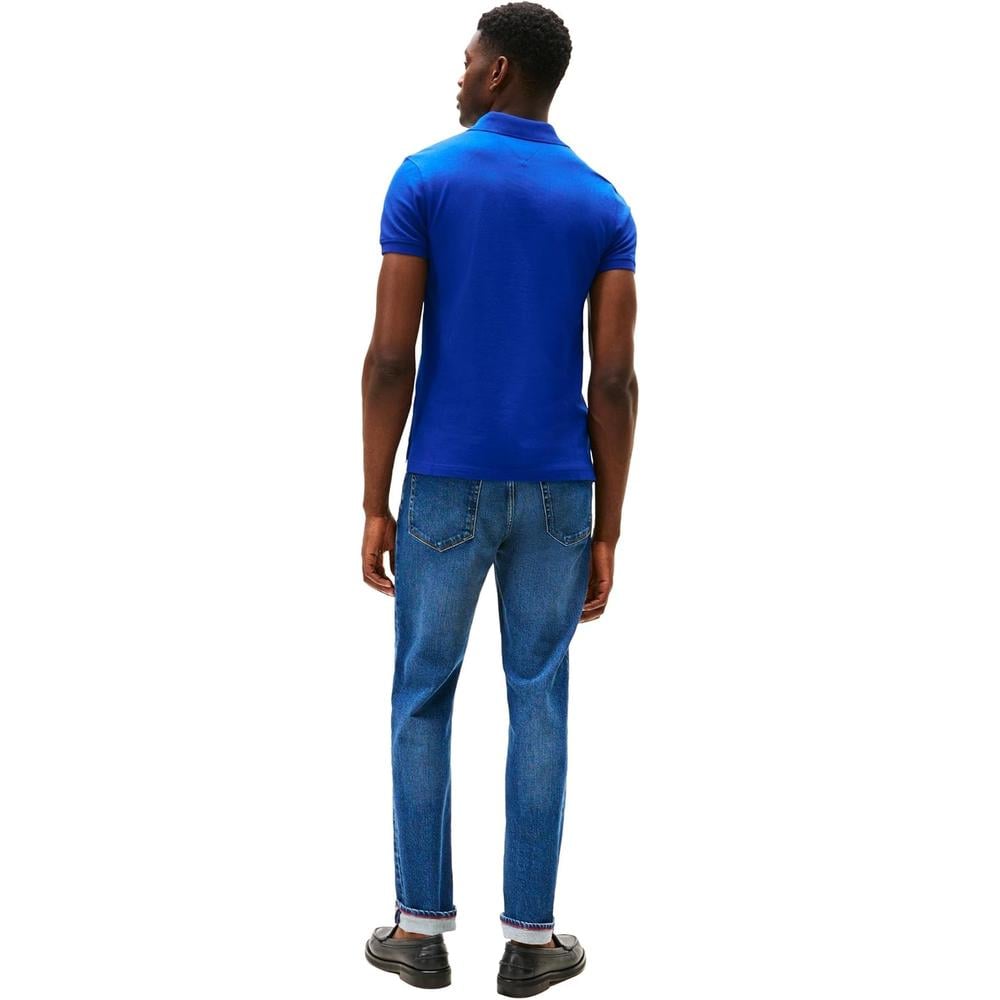 POLO PARA HOMBRE TOMMY HILFIGER 1985 SLIM FIT MANGA CORTA AZUL MEDIO - 4