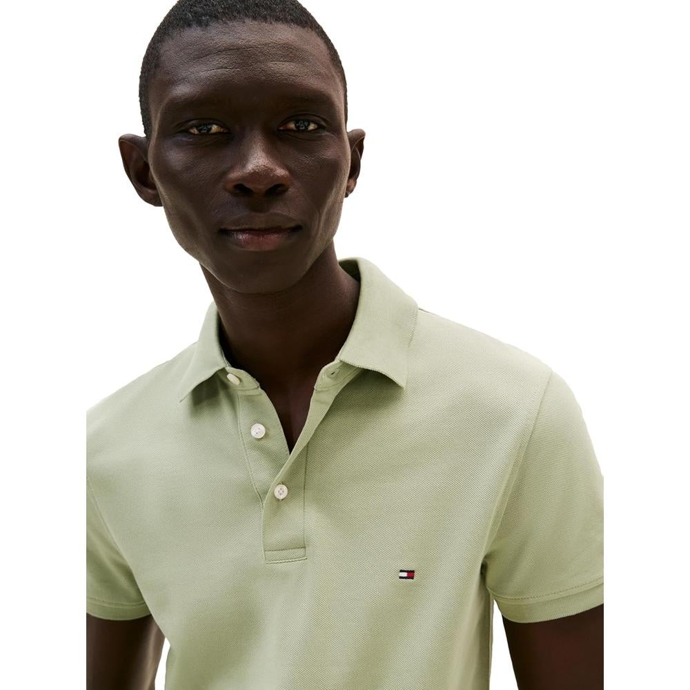 POLO PARA HOMBRE TOMMY HILFIGER 1985 SLIM FIT MANGA CORTA VERDE SALVIA - 2