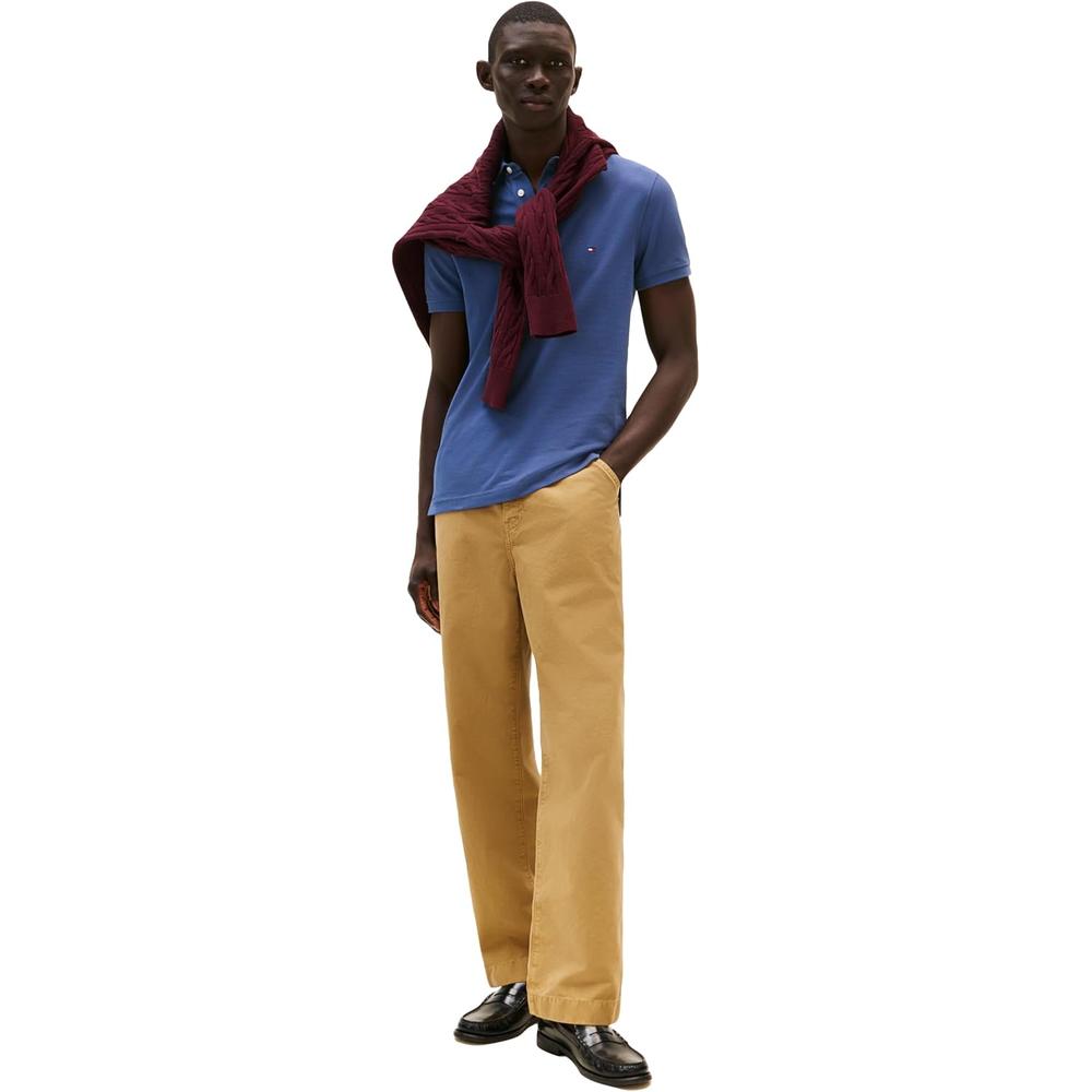 POLO PARA HOMBRE TOMMY HILFIGER 1985 SLIM FIT MANGA CORTA AZUL EGEO - 3