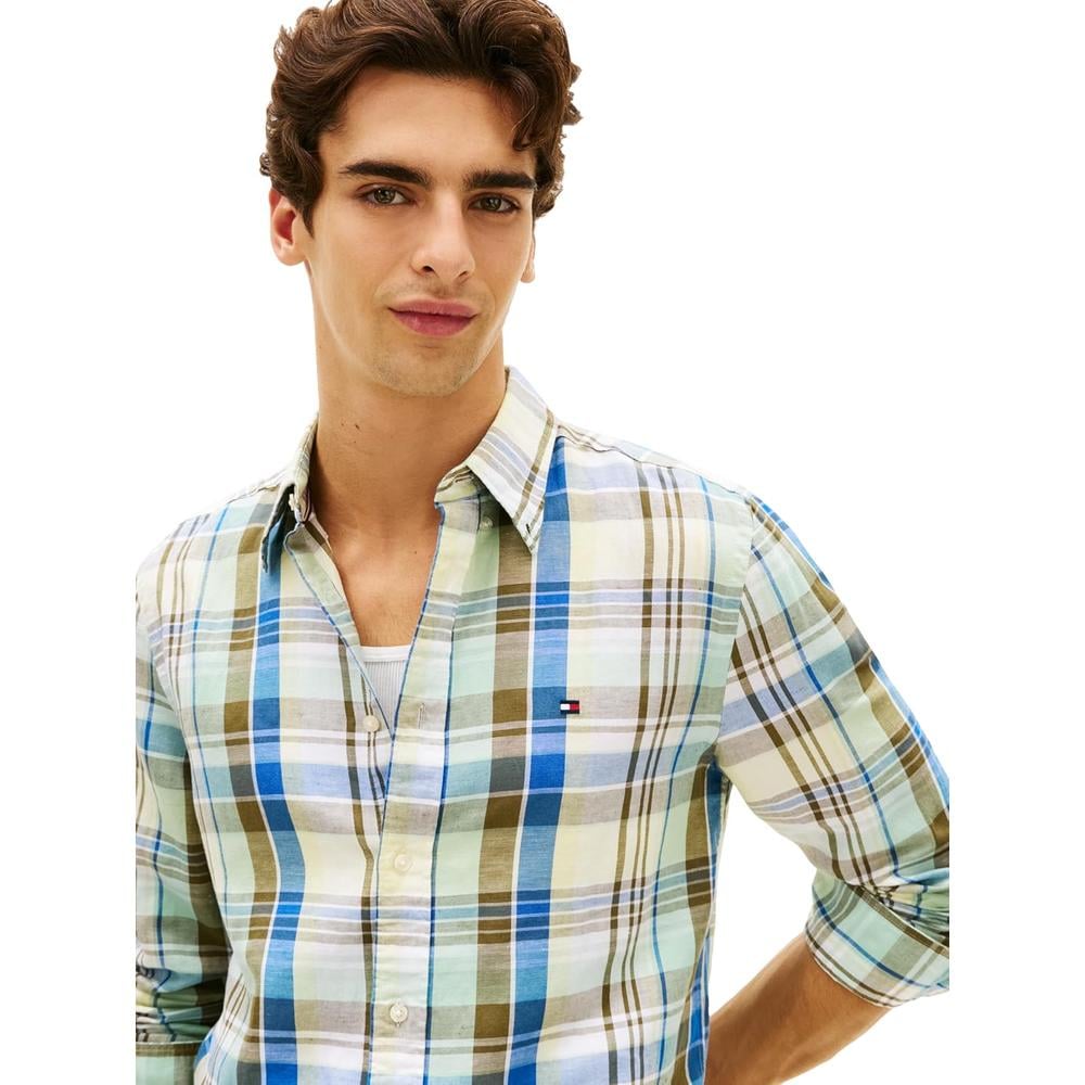 CAMISA PARA HOMBRE TOMMY HILFIGER REGULAR FIT MANGA LARGA CITRONELA - 2