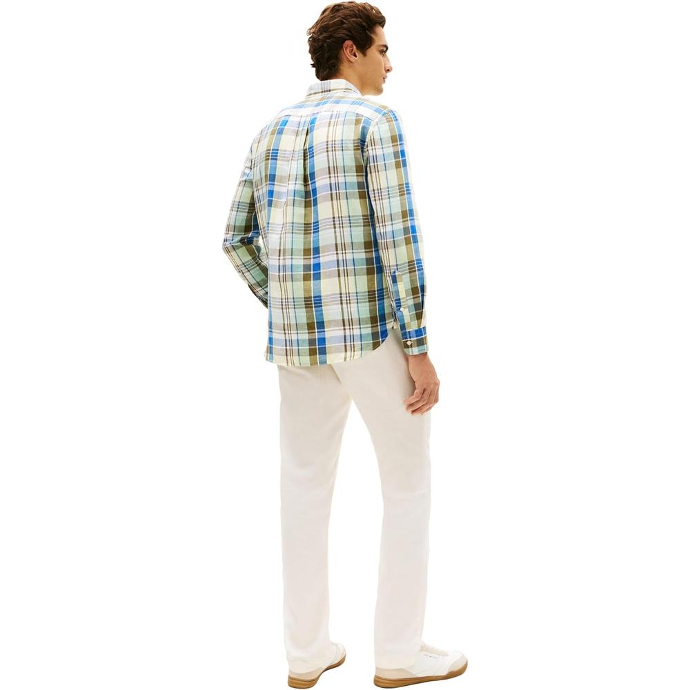 CAMISA PARA HOMBRE TOMMY HILFIGER REGULAR FIT MANGA LARGA CITRONELA - 5