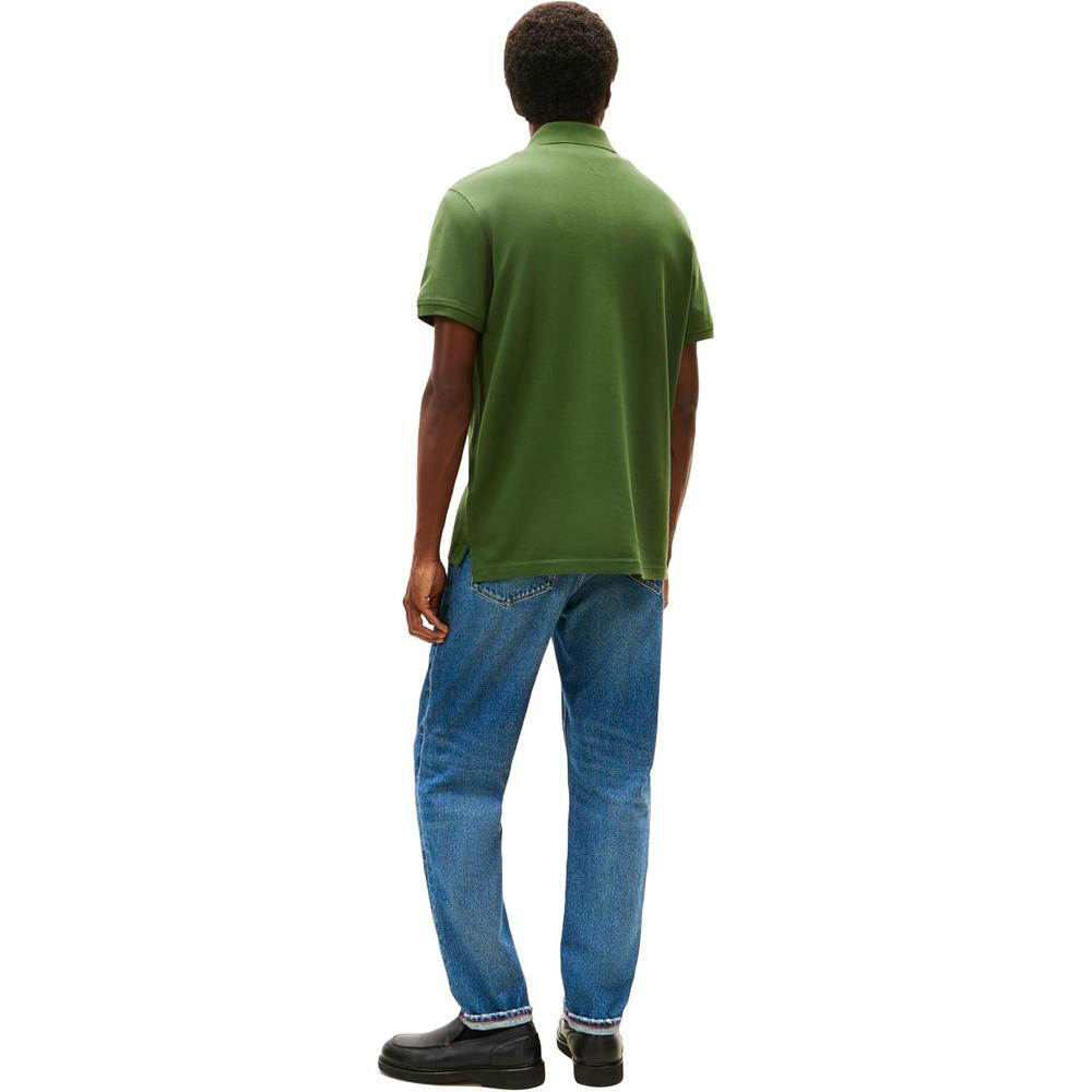 POLO PARA HOMBRE TOMMY HILFIGER CLASSIC FIT MANGA CORTA VERDE PINO MONTAÑA - 4