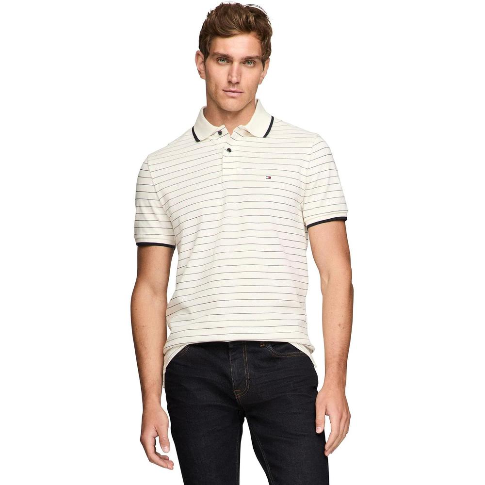 POLO PARA HOMBRE TOMMY HILFIGER REGULAR FIT MANGA CORTA MULTICOLOR - 1