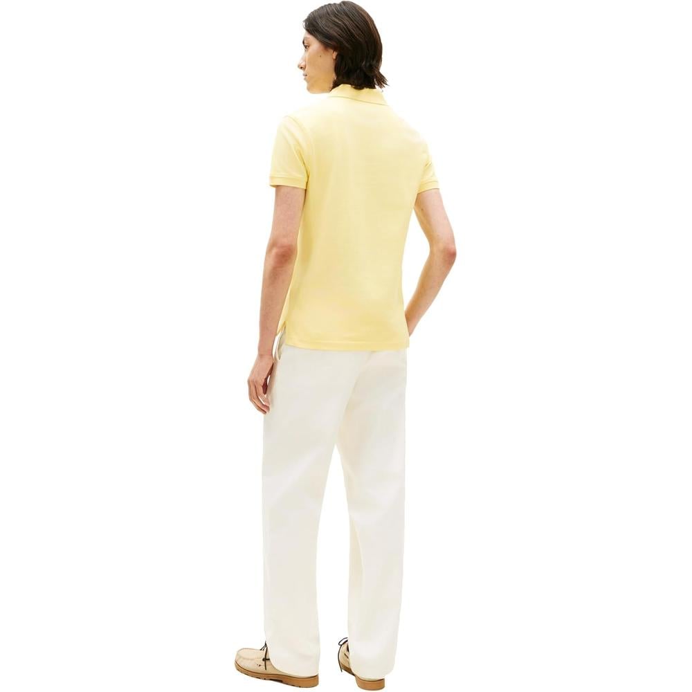 POLO PARA HOMBRE TOMMY HILFIGER 1985 SLIM FIT MANGA CORTA AMARILLO VERDOSO - 4