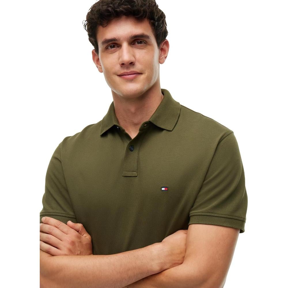 POLO PARA HOMBRE TOMMY HILFIGER CLASSIC FIT MANGA CORTA VERDE CAZADOR - 2