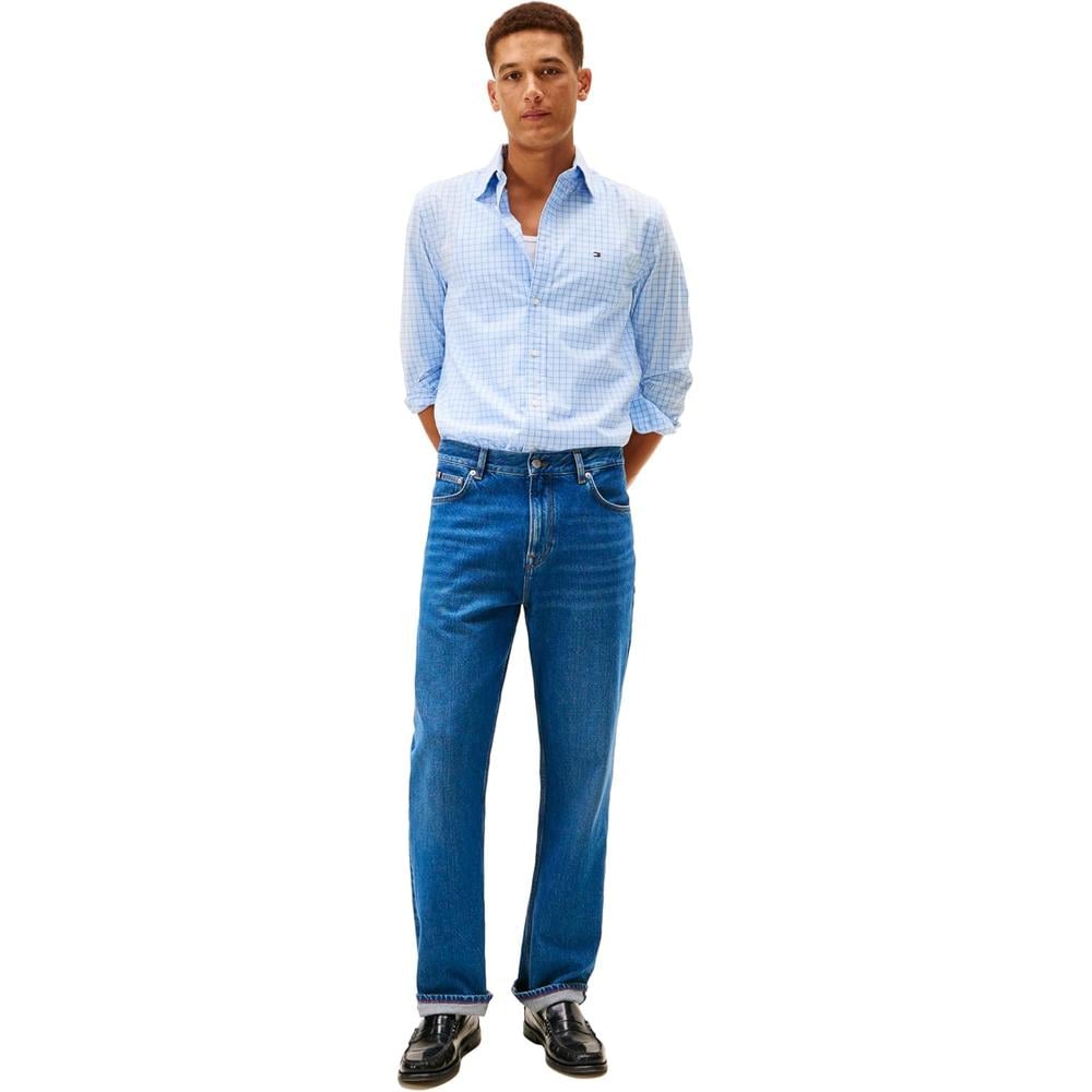 CAMISA PARA HOMBRE TOMMY HILFIGER REGULAR FIT MANGA LARGA AZUL DULCE - 3