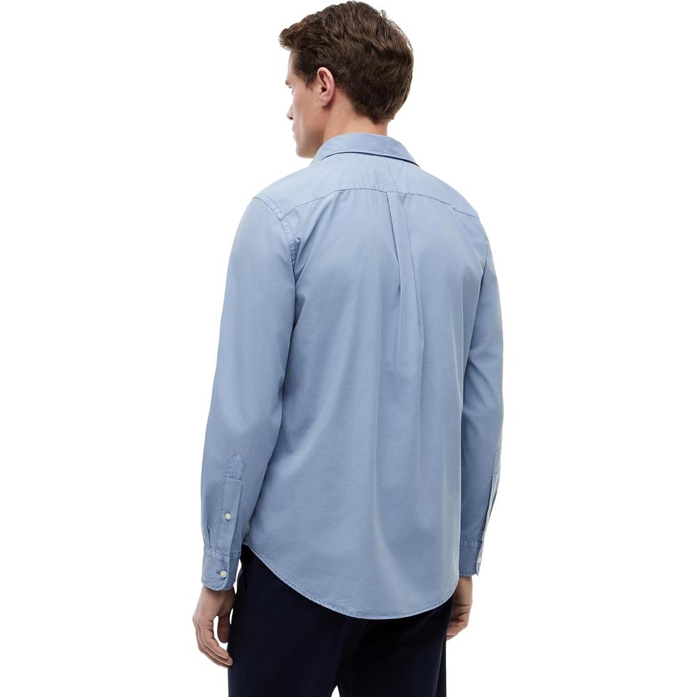 CAMISA PARA HOMBRE TOMMY HILFIGER REGULAR FIT MANGA LARGA AZUL FRESCO - 4