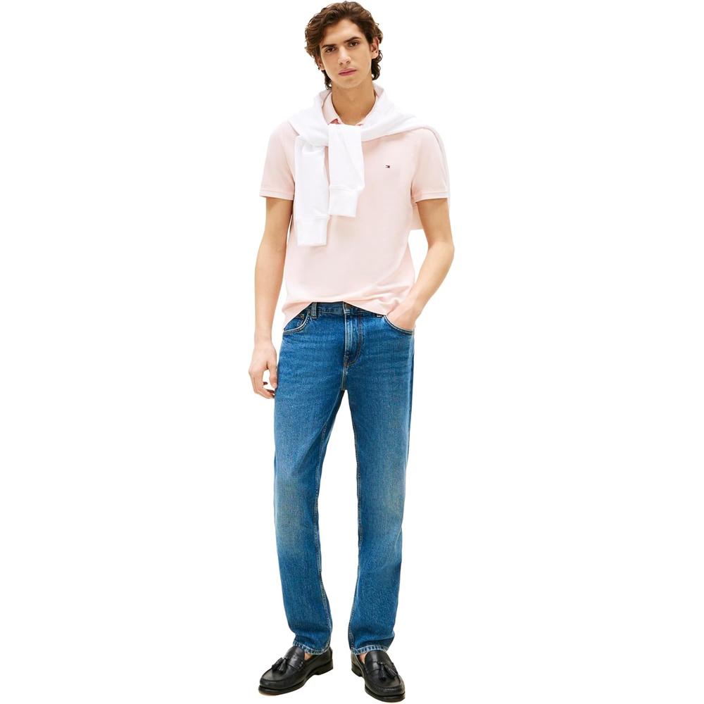 POLO PARA HOMBRE TOMMY HILFIGER REGULAR FIT MANGA CORTA ROSA LILA - 4